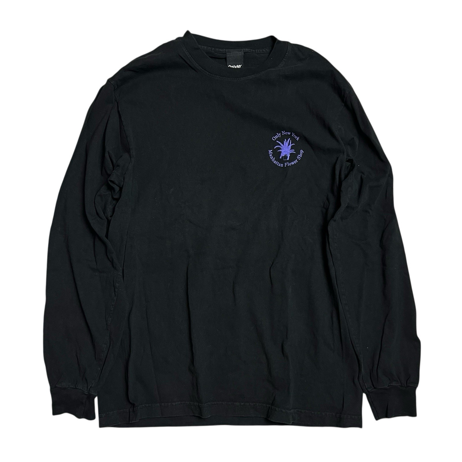 ONLY NY Manhattan Flower Shop Black Long Sleeve Streetwear Men’s Size Medium