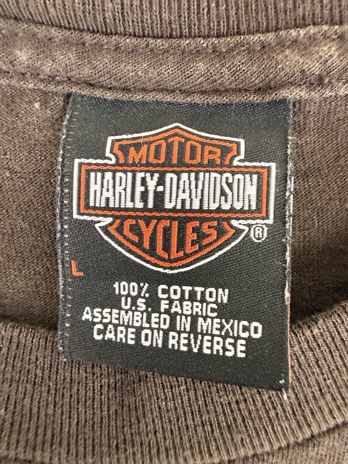 Vintage Harley Davidson T-Shirt Men’s Large Boise Idaho High Desert Brown
