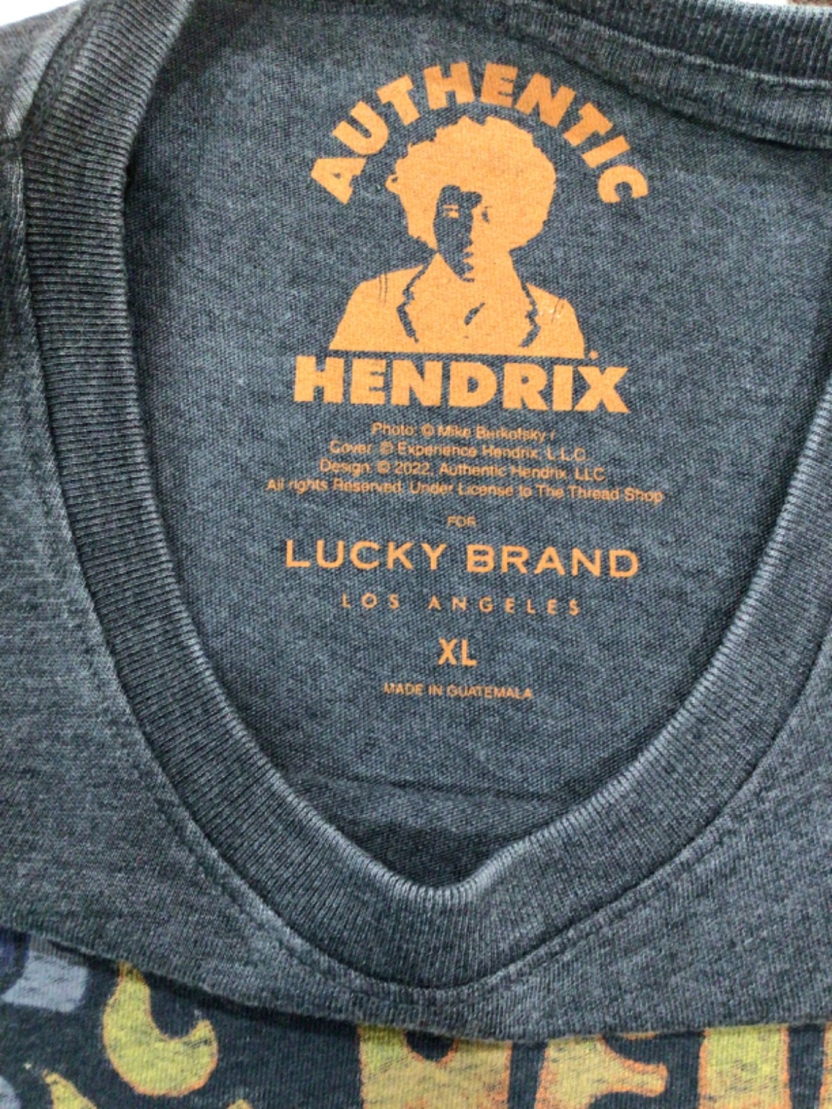 Lucky Brand Jimi Hendrix Are You Experienced T-Shirt Gray Men’s XL NWT