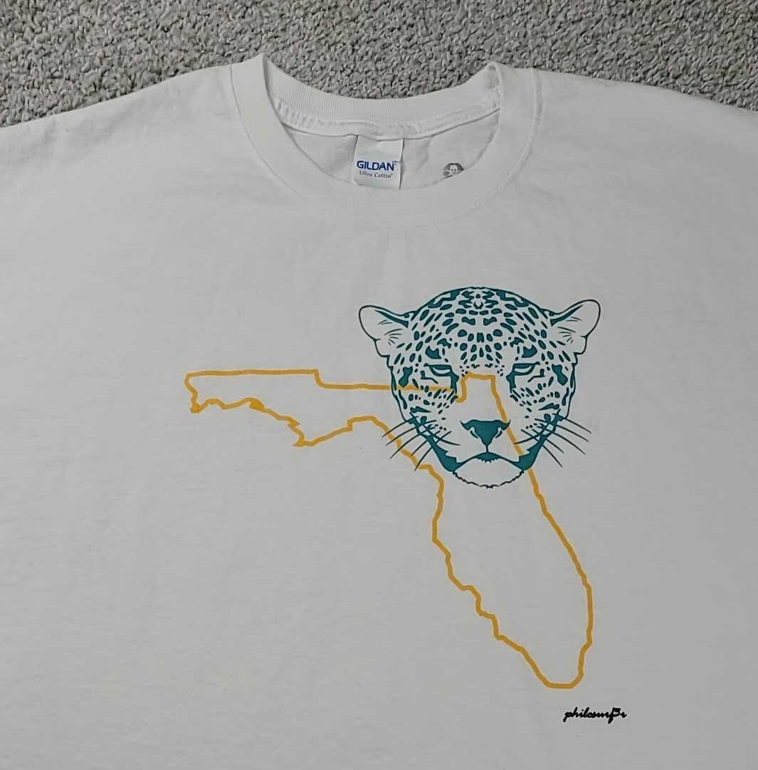 Jacksonville Jaguars T -Shirt Men&rsquo;s Size XL White Florida Pro Football