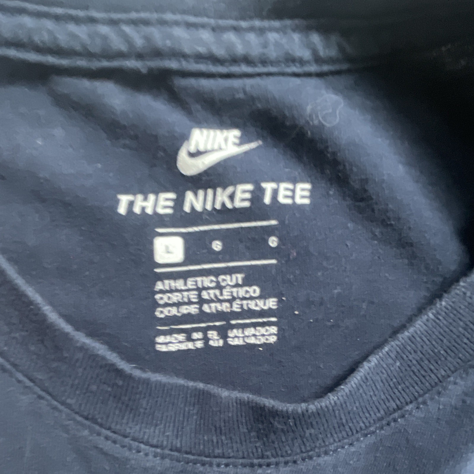 Nike The Nike Tee Blue Crew Neck Graphic Short Sleeve Athletic T-Shirt Men’s L