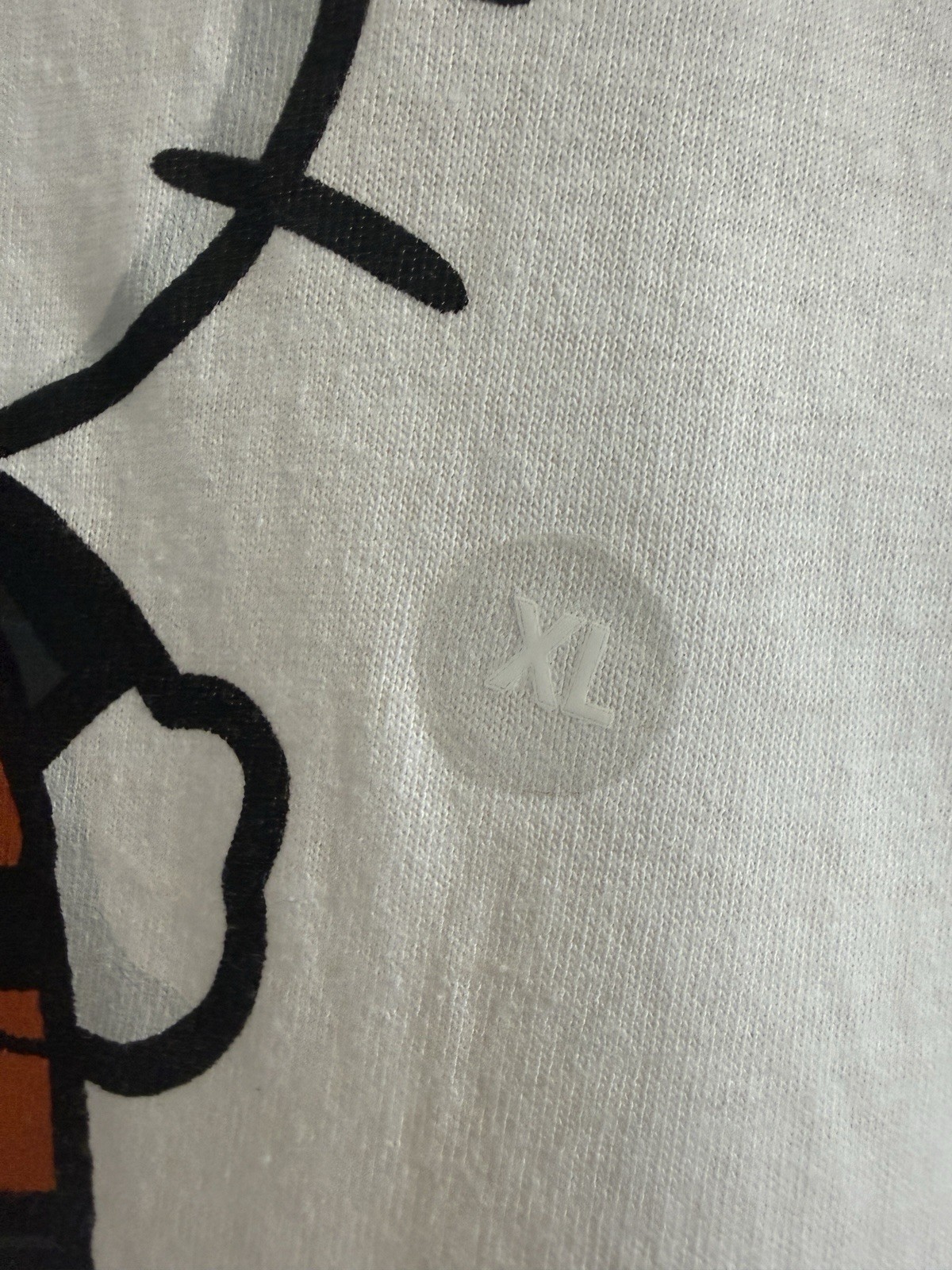 Naruto Shippuden x Hello Kitty Graphic Tee White NWOT Anime Manga Sanrio Rare S