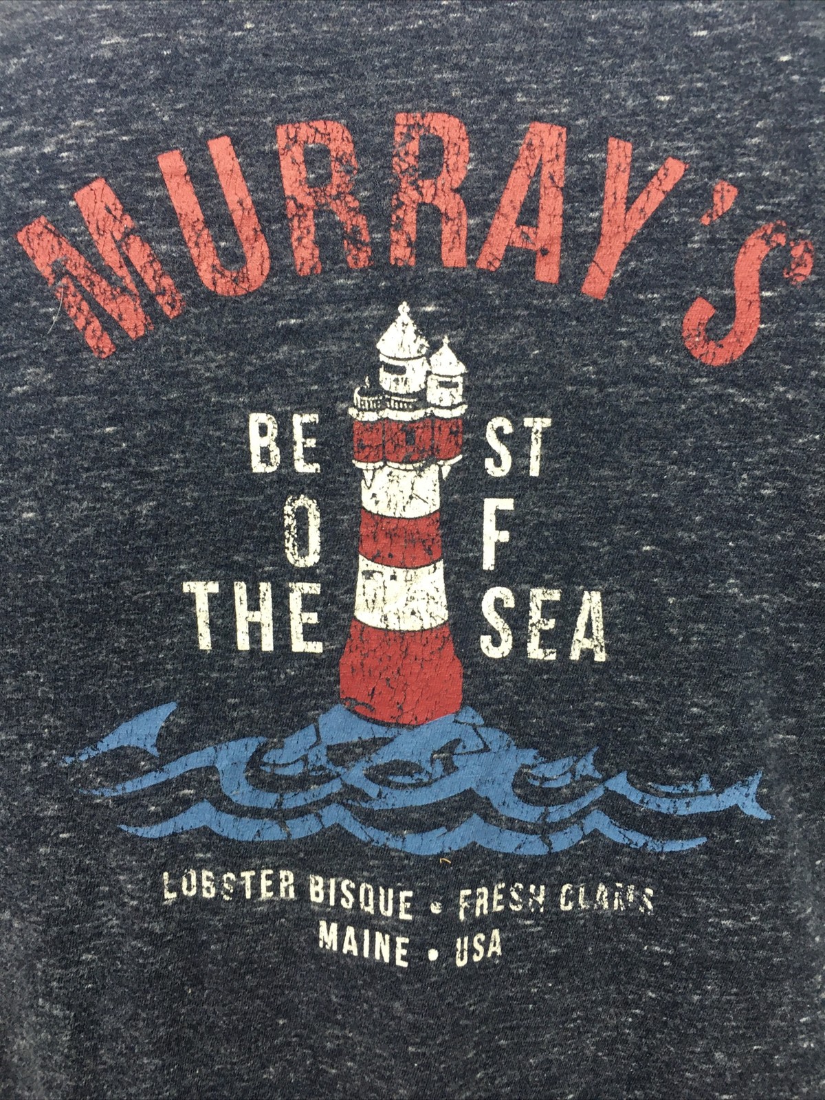 GH Bass Co T-Shirt Work Casual Wear American Murray’s Maine Lighthouse Size XL
