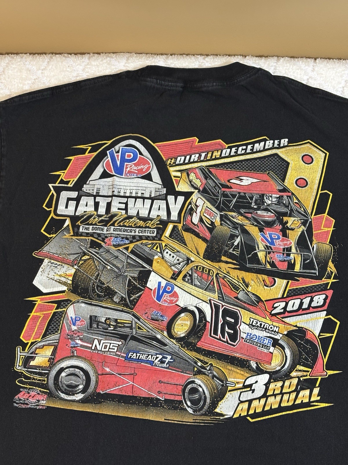 2018 3rd Annual VP Racing Fuels Gateway Dirt Nationals Racing 2 Sided Tee Size L