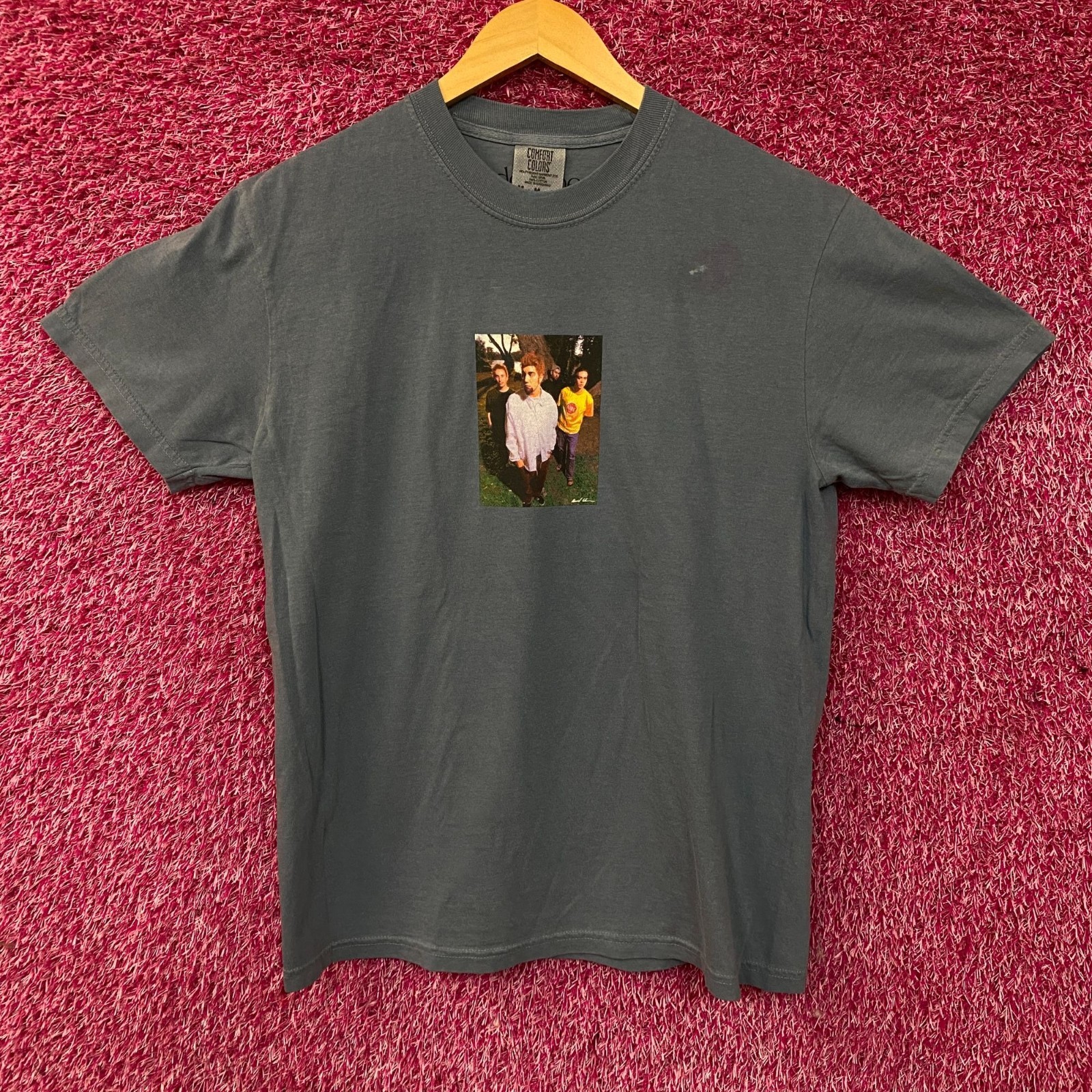 Deftones Around The Fur Tour Retro Group Photo T-Shirt Medium