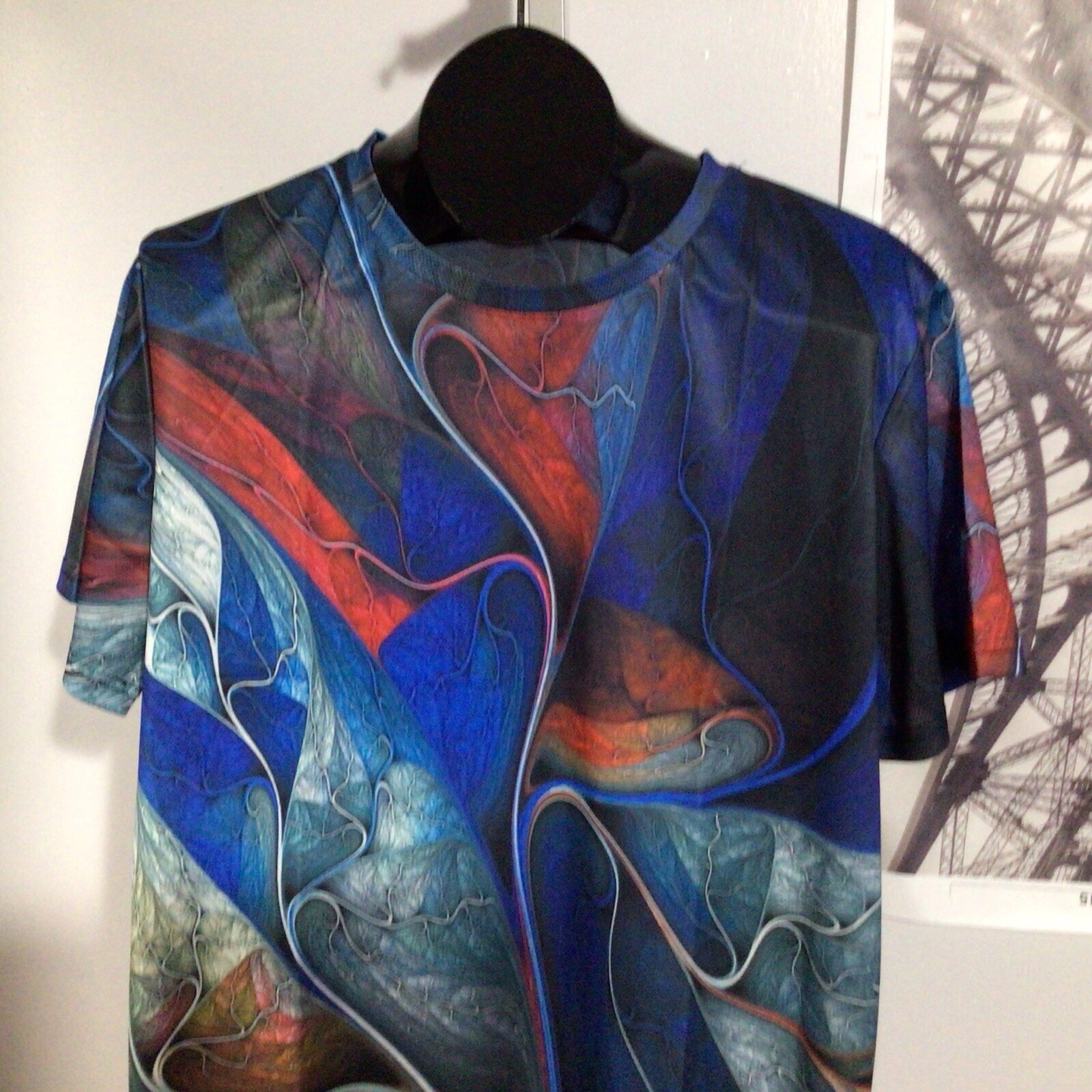 Graphic Prints Vibrant Color Trendy Ultra Soft Casual Short Sleeves Tee Shirts L