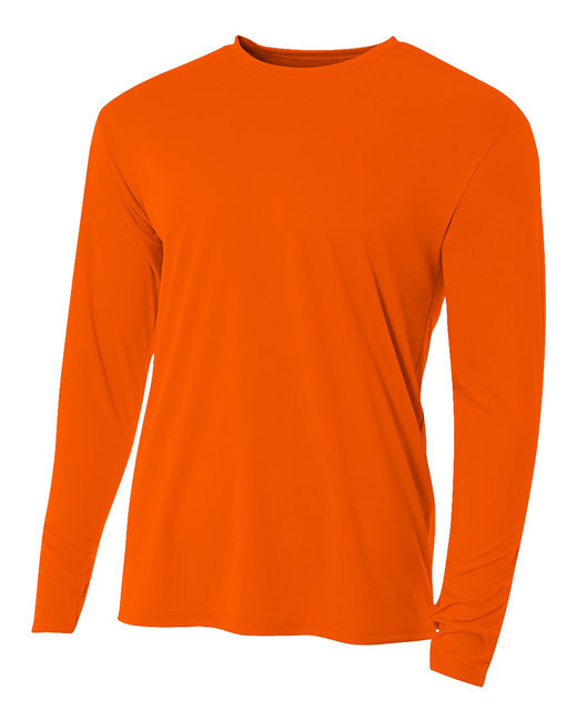 A4 Men&rsquo;s Cooling Performance T Shirt Long Sleeve Wicks Moisture T-Shirt – N3165