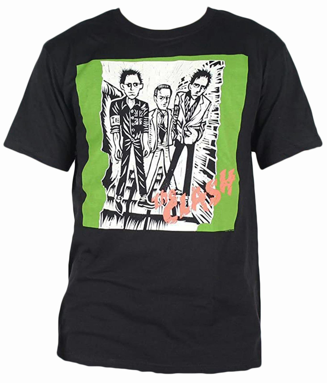 The Clash 1st Album Clash Logo Adult T-Shirt – punk Rock band Music tee