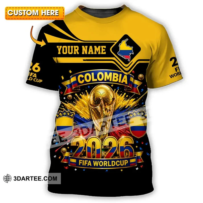 Unisex Shirt – Custom Colombia World Cup 2026 Shirt S-5XL VK13837