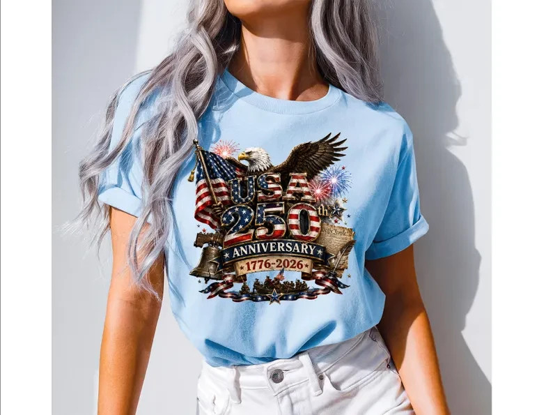 250th Anniversary Shirt, 1776-2026 Patriotic Eagle, Fourth of July Gift shirt
