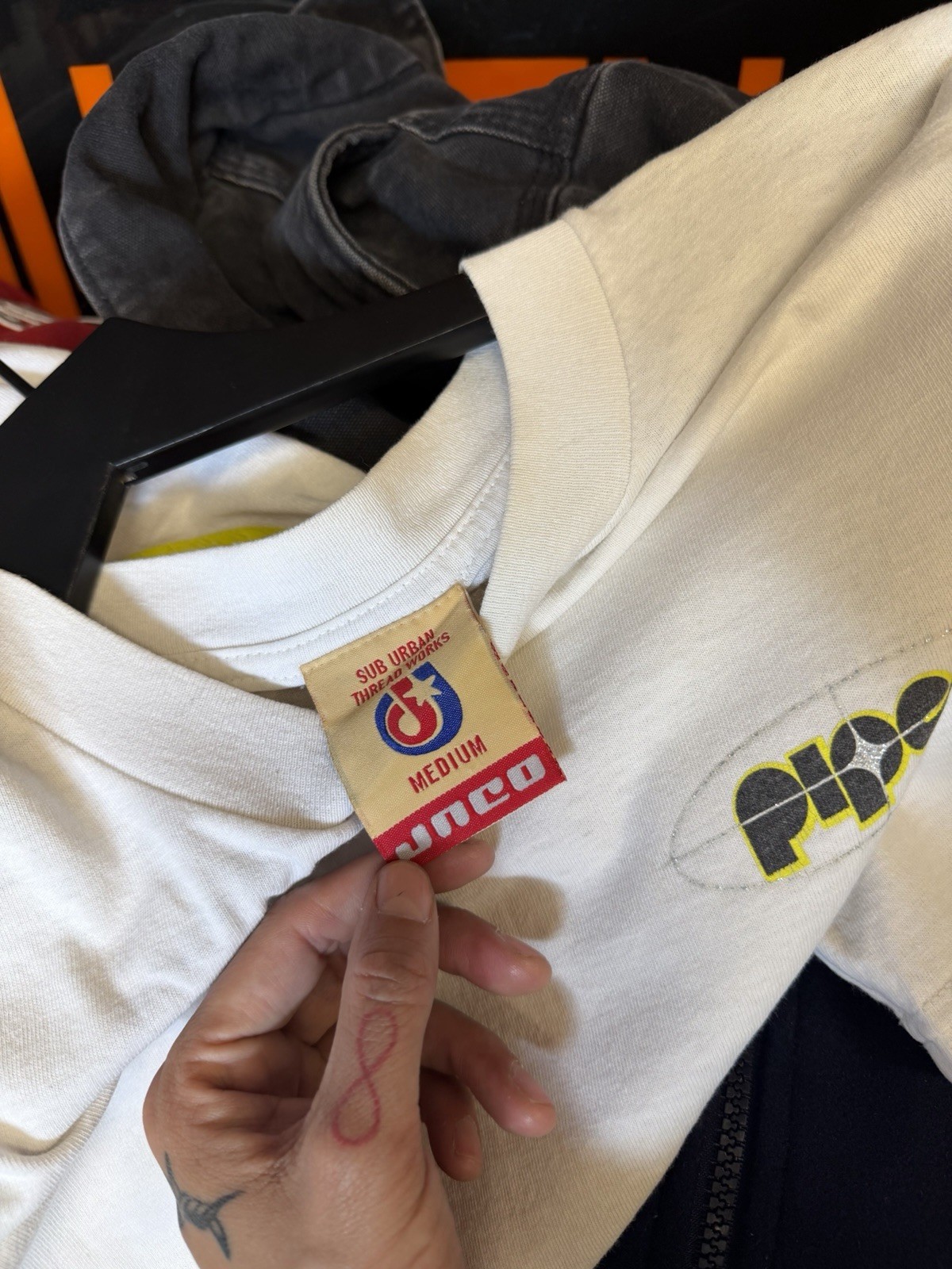 JNCO Pipes Vintage 90s T-Shirt Faded Distressed Large