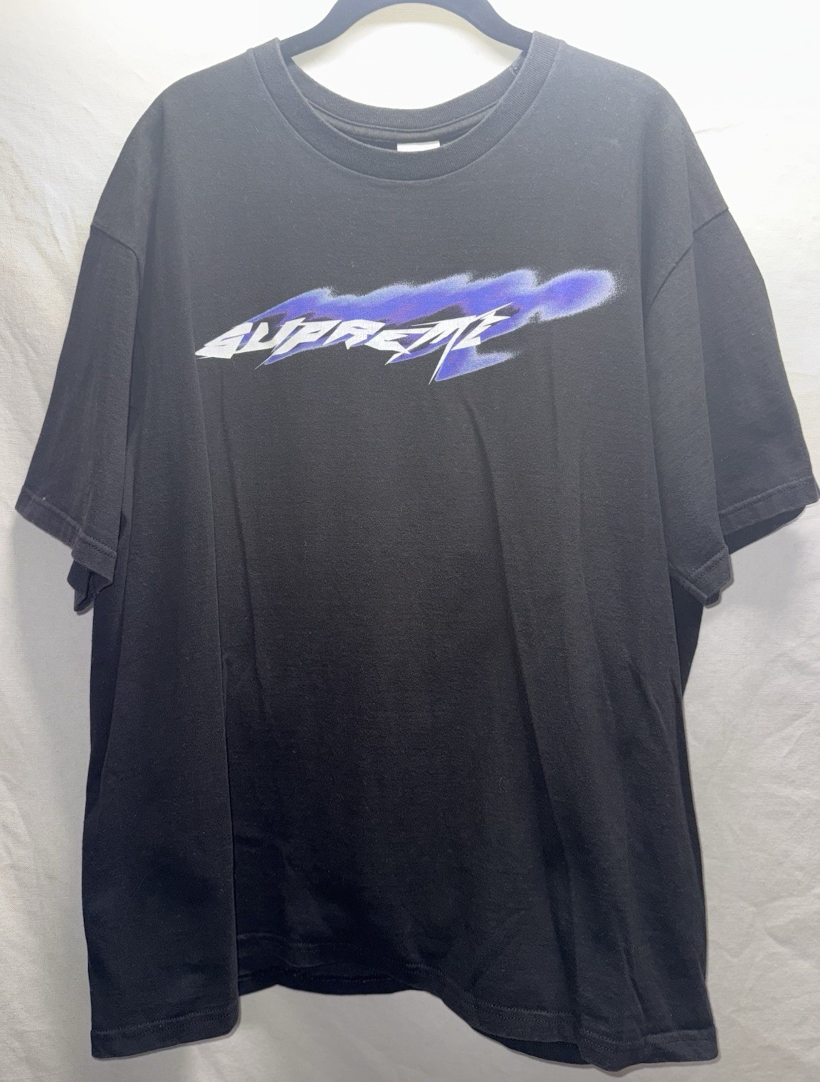 Supreme Wind Tee S/S Black Size Xlarge SS21 Week 1 (BRAND NEW)