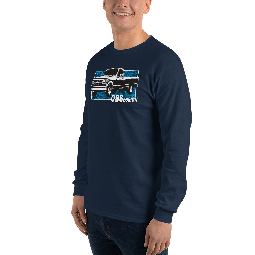 OBS 90s F150 Shirt Mens Car Enthusiast 2wd Pickup Truck Shirt Long Sleeve