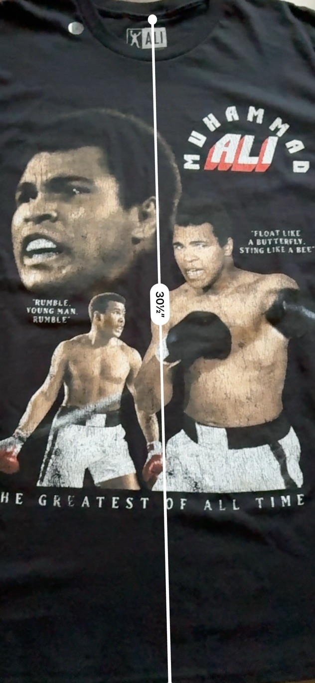Rare Find Men’s Muhammad Ali Black Short Sleeve Graphic T Shirt XL NEW!