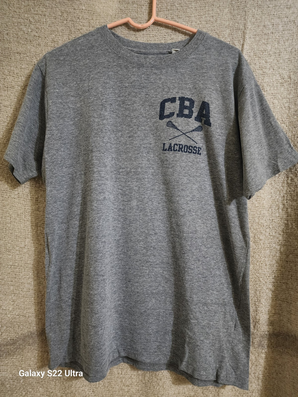 CBA Lacrosse Original League Collegiate Outfitters Est 91 Grey Size L