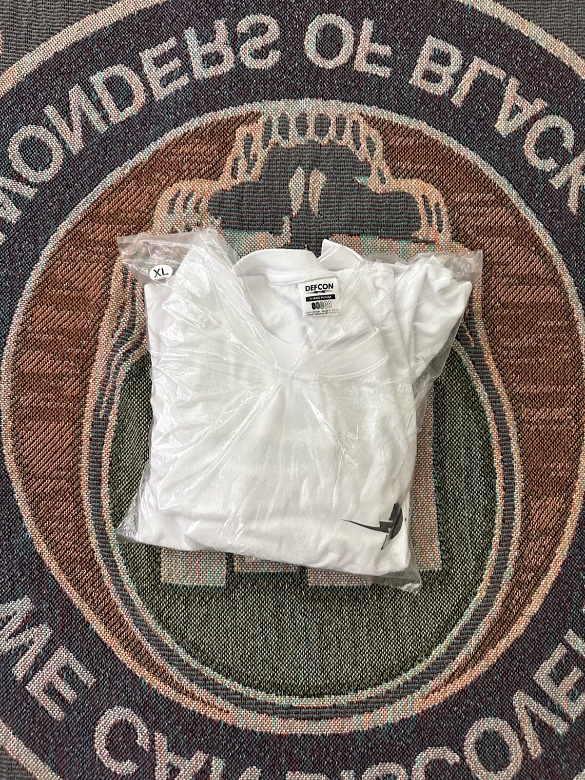DEFCON GROUP LS CREW SHIRT BOLTS LOGO WHITE XL