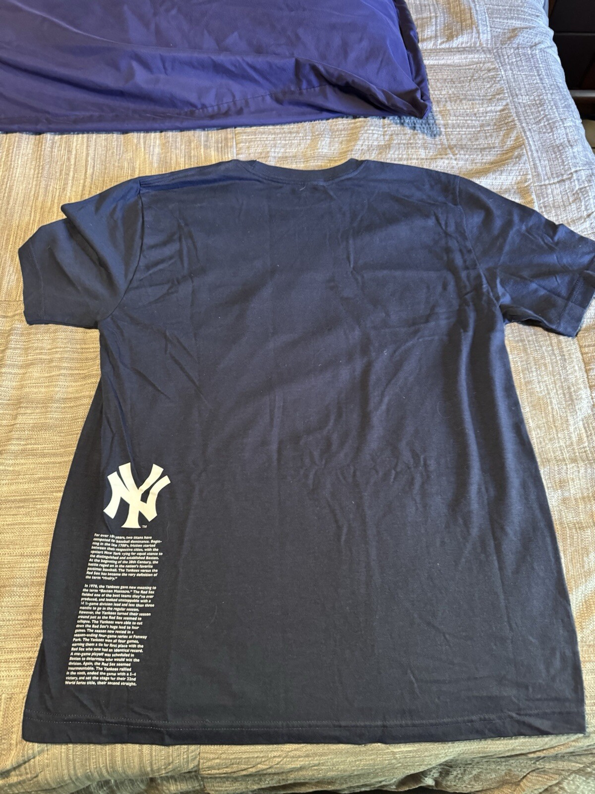 RARE New York Yankees Nike Boston Massacre Shirt BANNED BRAND NEW WITH TAG LG