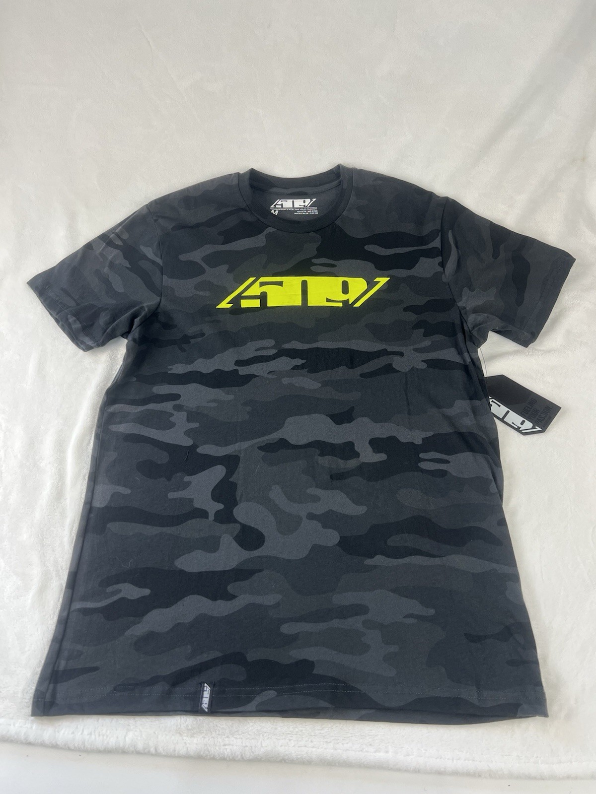 509 T Shirt Mens Gray Camo Camouflage Powersport Graphic Tshirt Snowmobile S