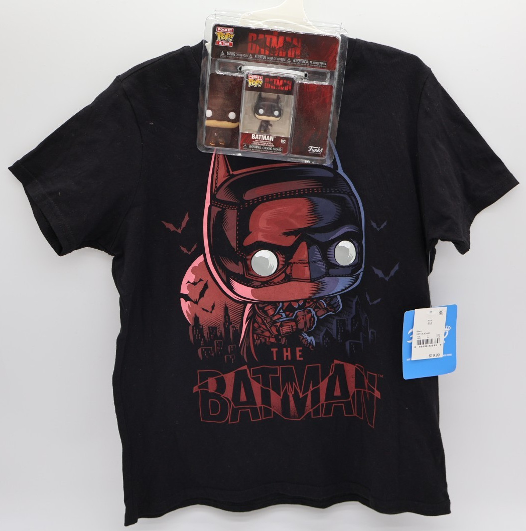 Batman Funko Pocket Pop Short Sleeve Graphic T-Shirt Size Small NWT