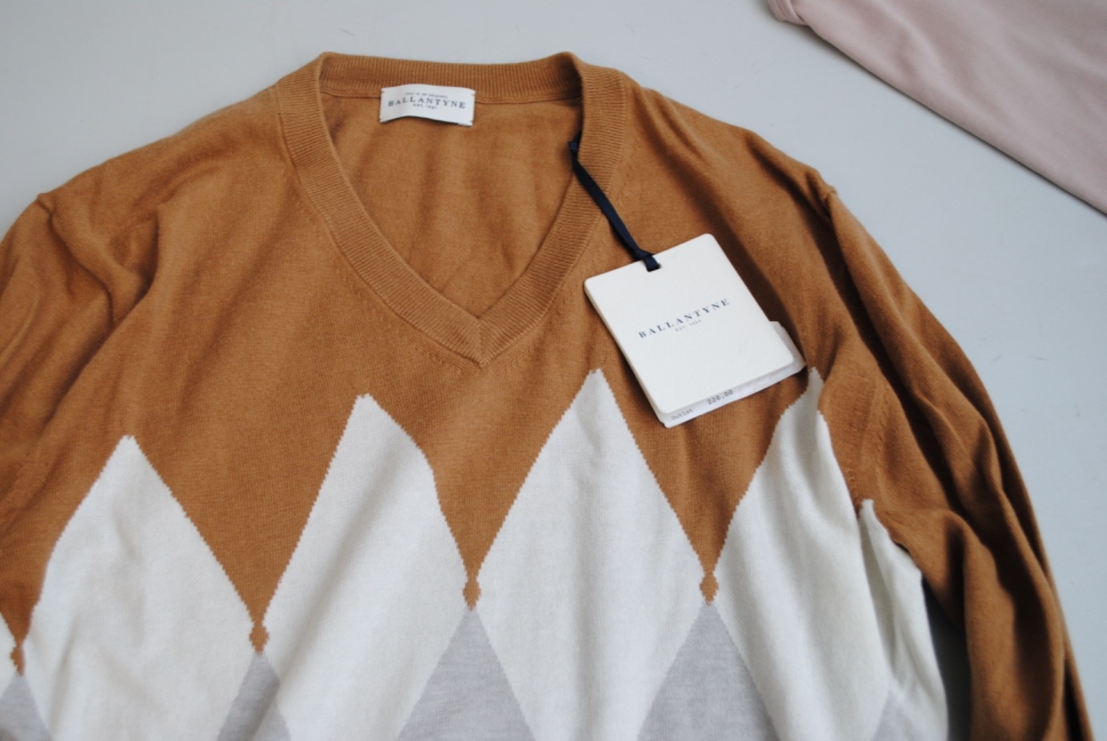 BALLANTYNE SWEATER M-48 COTTON NEW LOGO 550.00 CART. CERTILOGO DzA