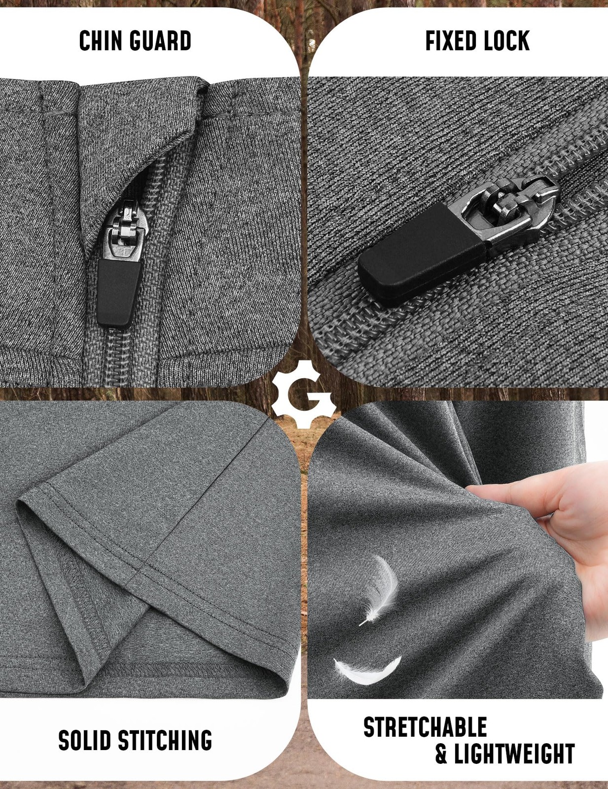 3Pack Quarter 1/4 Zip Pullover Men Dry Fit Sweatshirts 1/2 Half Zip Long Slee…
