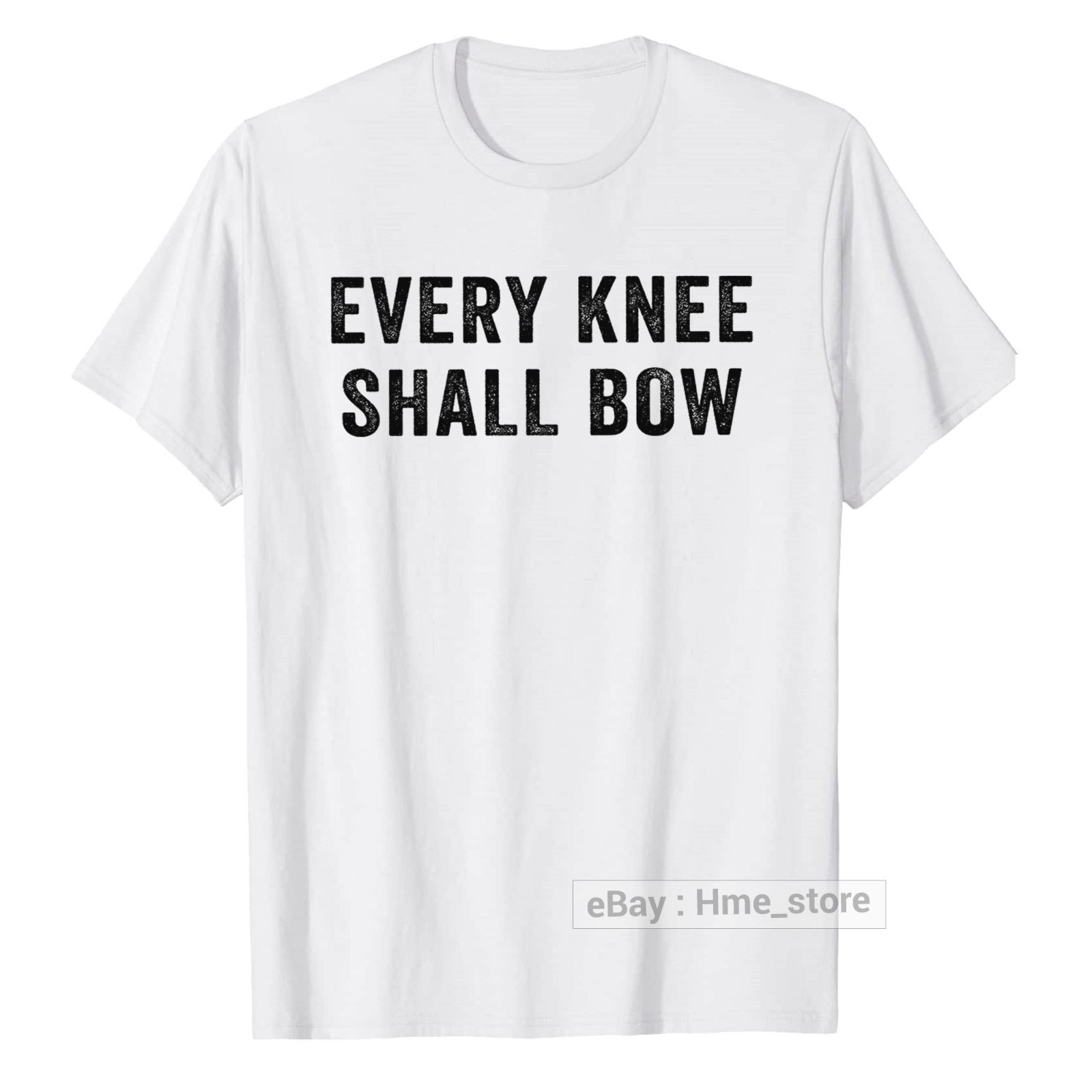Every Knee Shall Bow Jesus As Lord T-shirt Christian Religion Bible Scripture