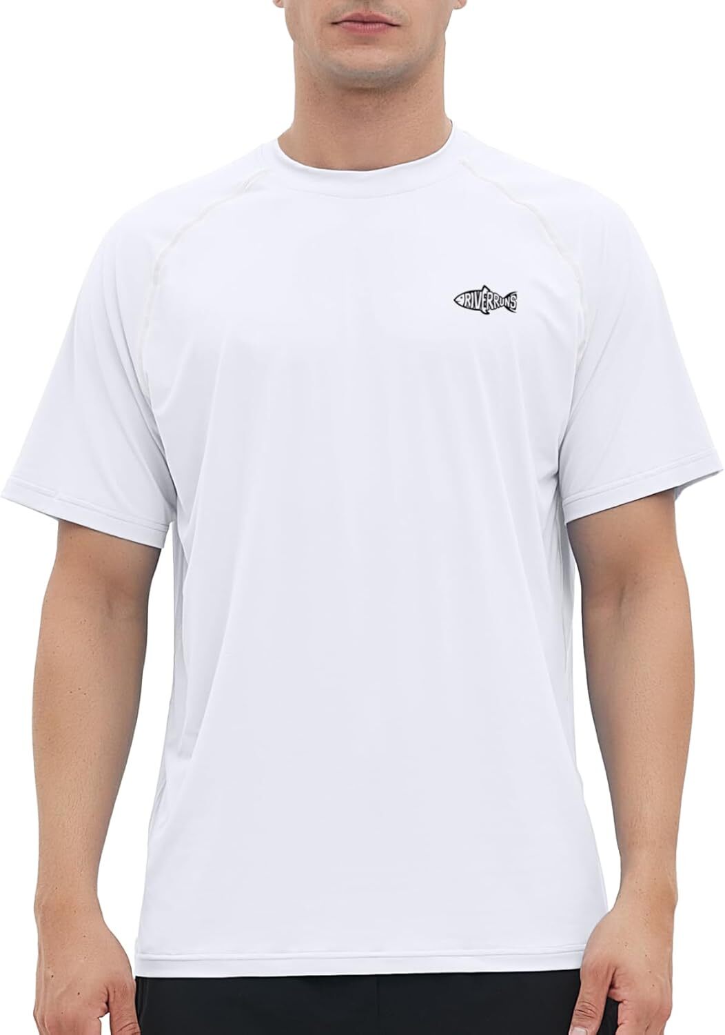 Men&rsquo;s Rash Guard Short Sleeve UPF 50 Quick Dry Sun Protection Fishing T Shirt