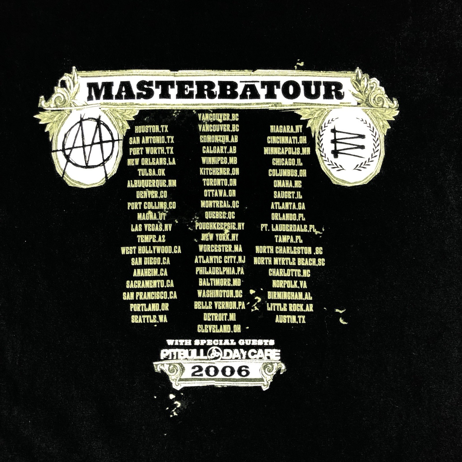 Ministry Revolting Cocks T Shirt Men 2XL Black 2006 MasterBaTour Tour USA Made