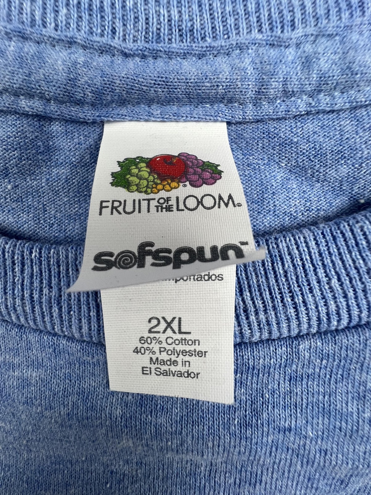 Fruit Of The Loom Shirt Mens 2XL Blue Wrigley Field Chicago Graphic Cubs Tee