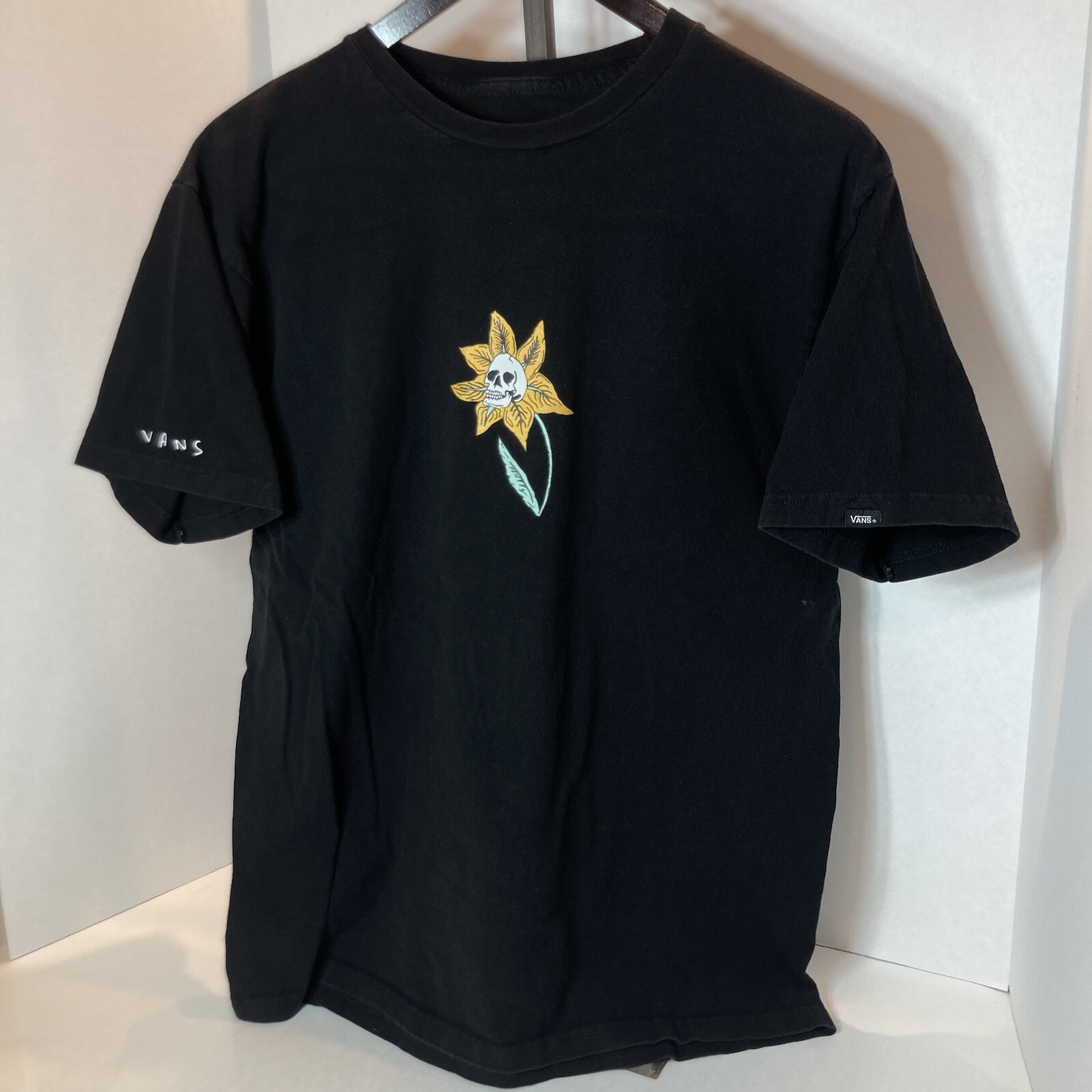 Vans Skull Flower T-shirt Men’s Medium Classic Fit