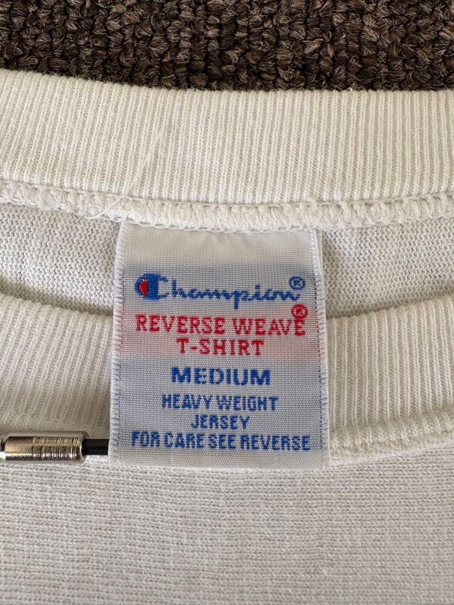Rare 90s-00s Champion Reverse Weave Pocket T-Shirt Medium Dip-Dye Gradient