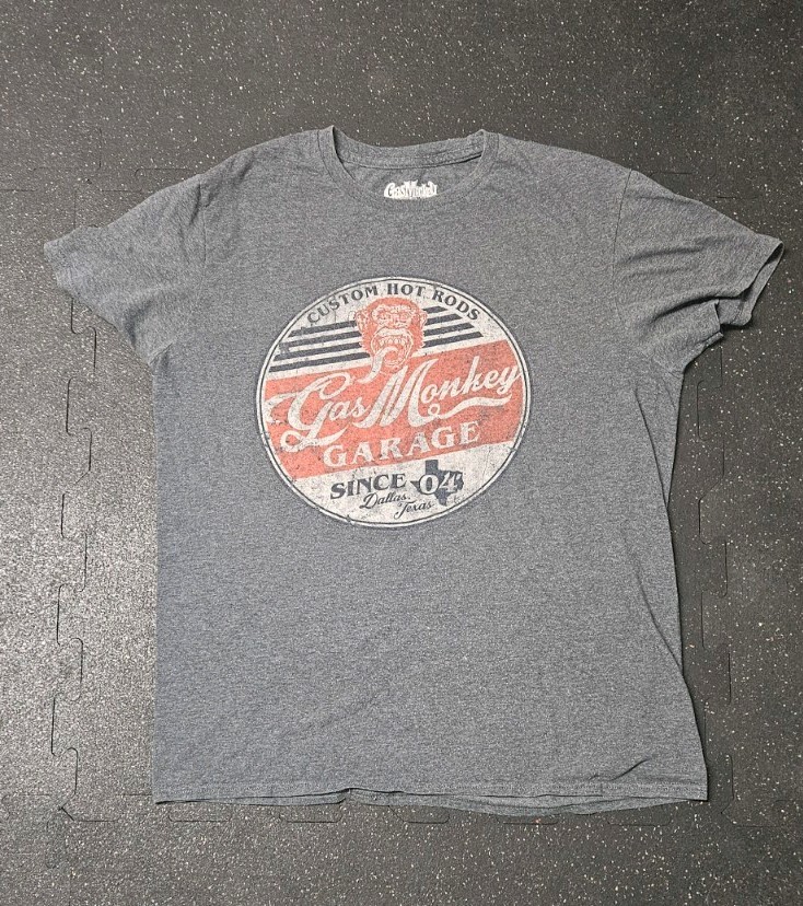 Gas Monkey Garage Custom Hot Rods Men&rsquo;s Shirt Size M Gray T Shirt