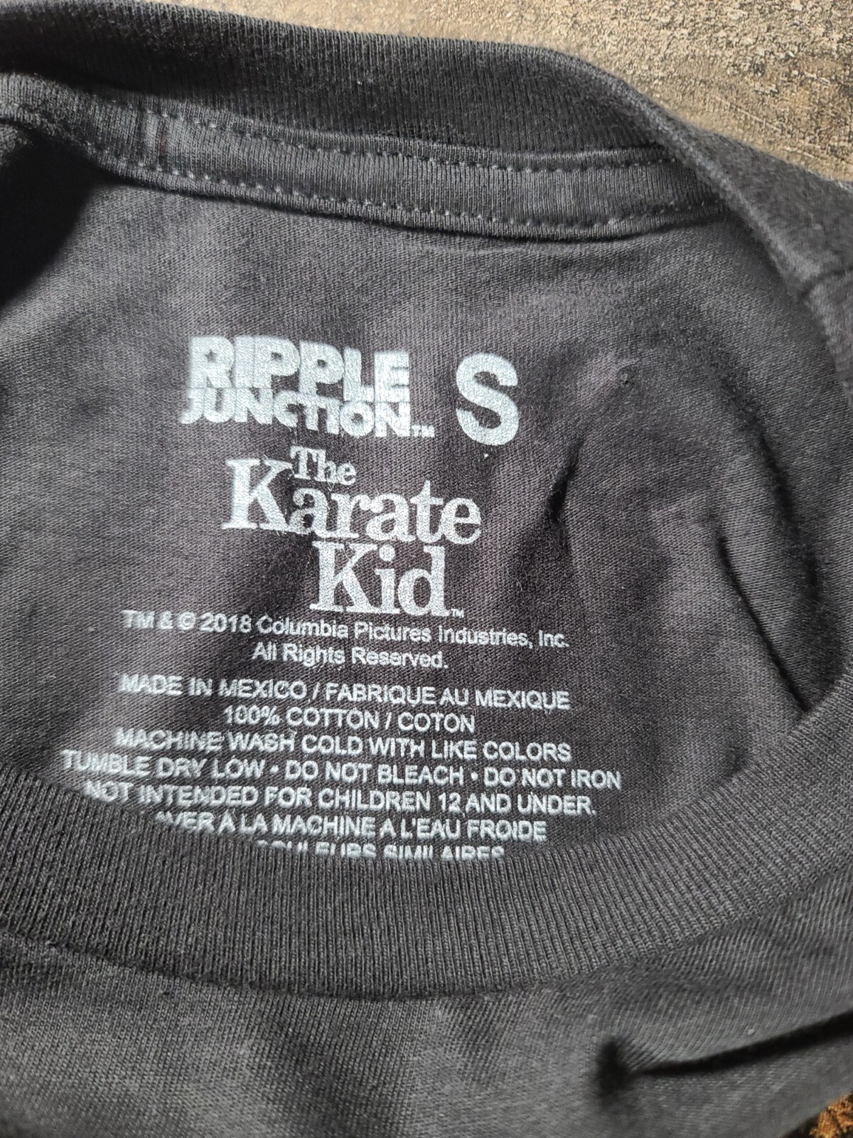 Cobra Kai Ripple Junction Strike First T Shirt Black Sizes Small, 3x