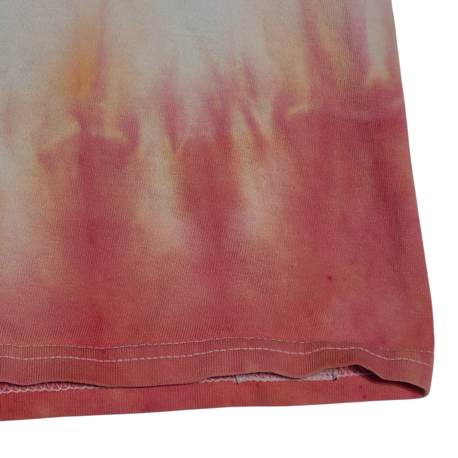 Gildan | Men&rsquo;s Handmade Red Blue White Tie Dye Short Sleeve T-shirt | Size XL