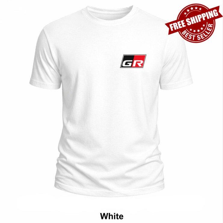 Toyota GR Racing Logo T Shirt Men JDM Motorsport Tee Size S-5XL