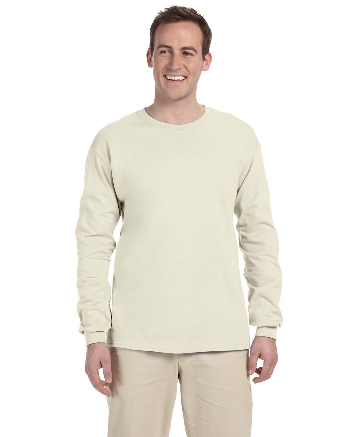 3 Pack Of Gildan Adult Ultra Cotton Long Sleeve Stylish Plain T-Shirt G240