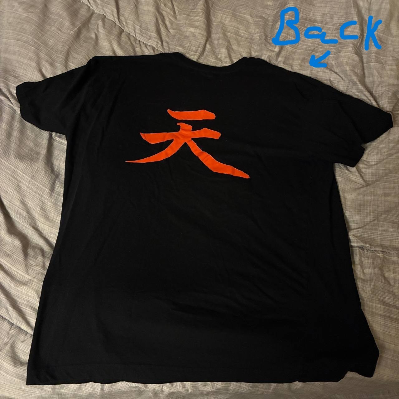 Street Fighter Akuma Raging Demon Symbol Graphic T Shirt Messatsu – Size XL