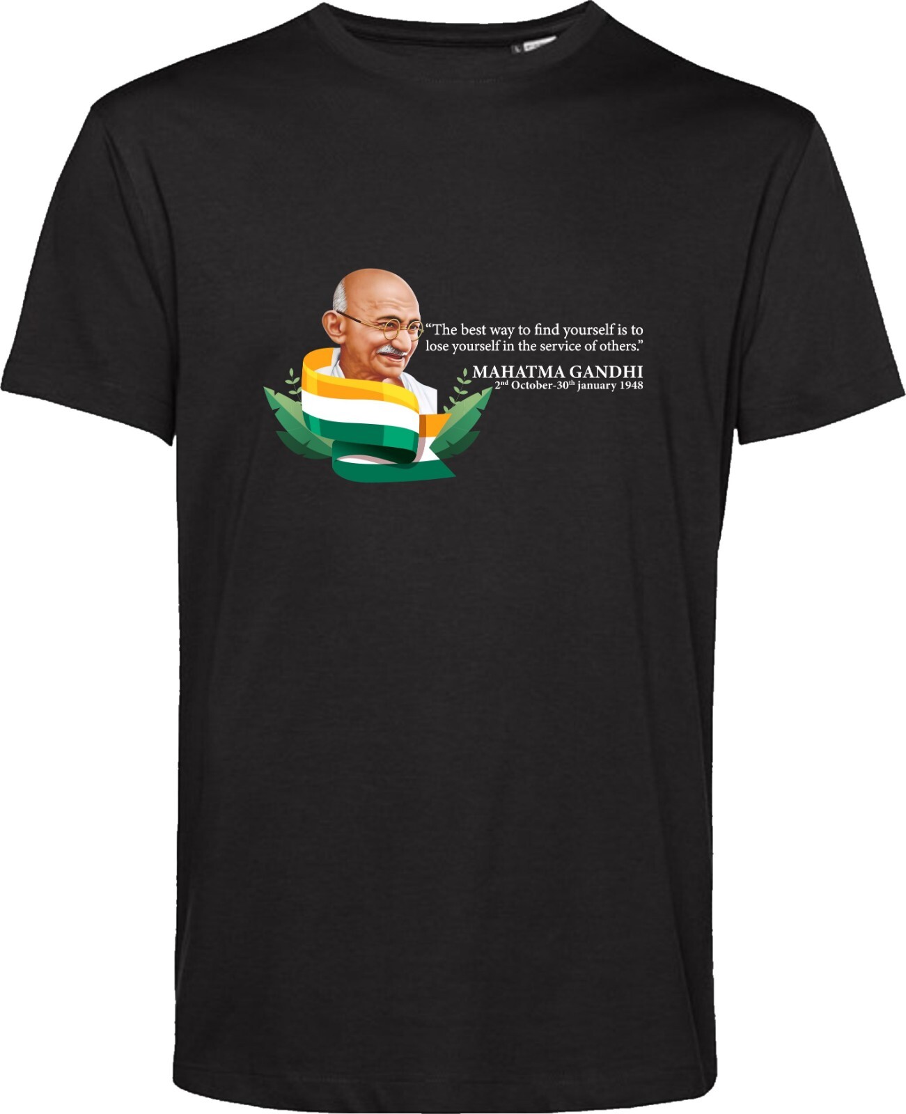 Mahatma Gandhi T Shirt Patriotic Overseas Indians Patriotism Quote Unisex Top