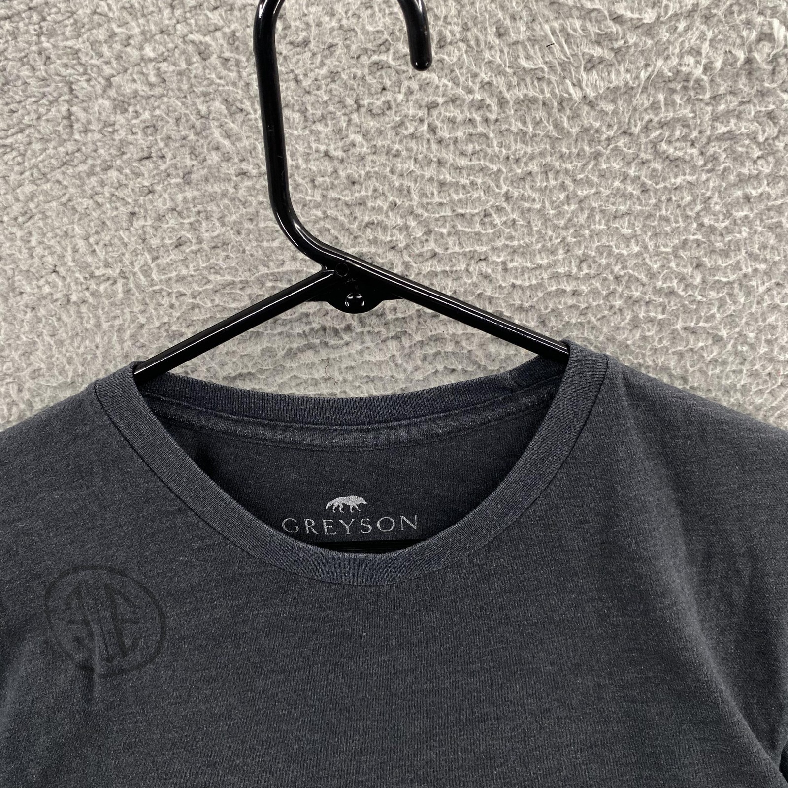 Greyson Shirt Mens Large Gray Detroit Tonal Logo Graphic Soft Crewneck Tee