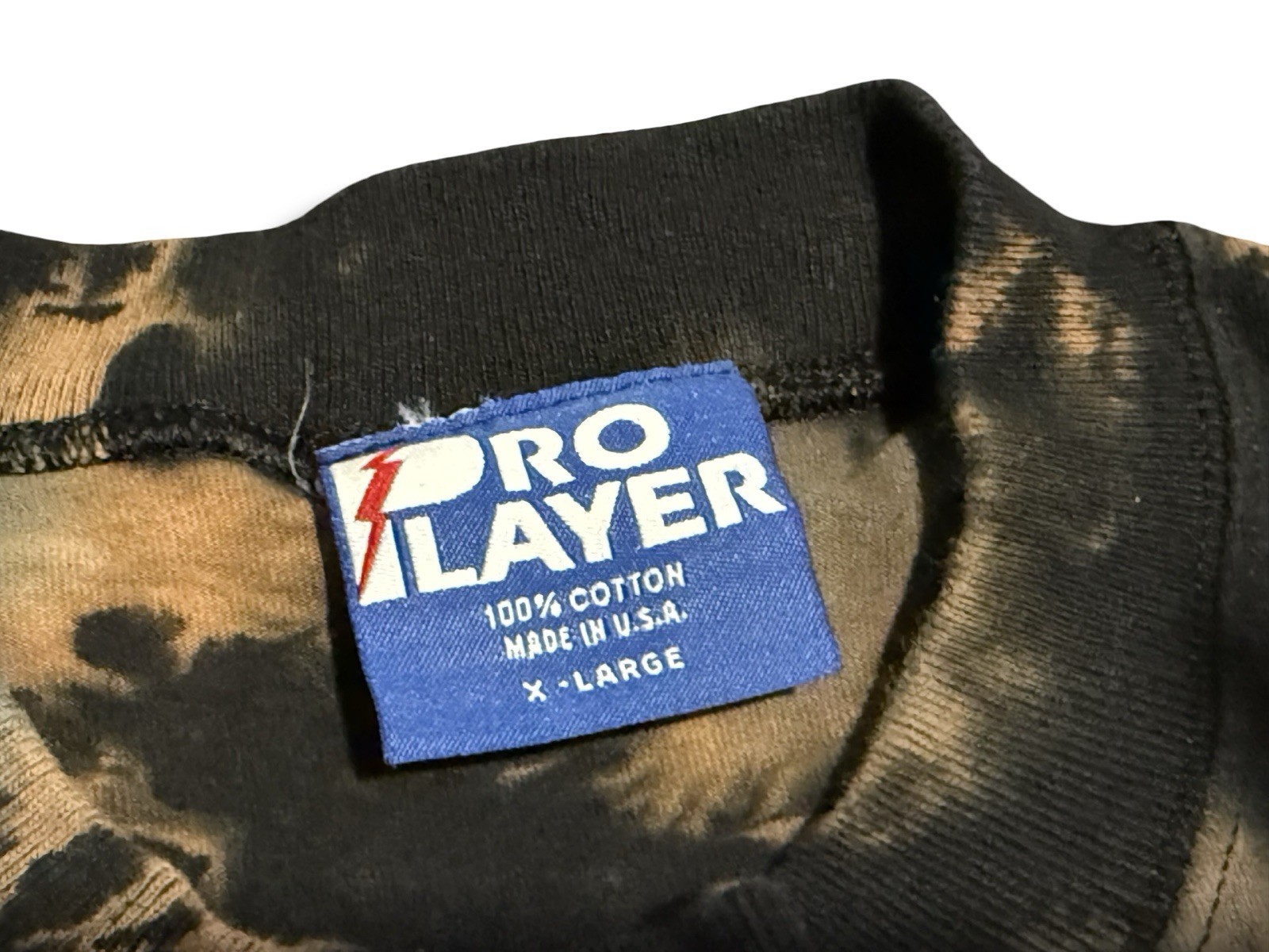 VTG 90s Pro Player Property of New York Knicks Tie Dye Black T-Shirt Made in USA