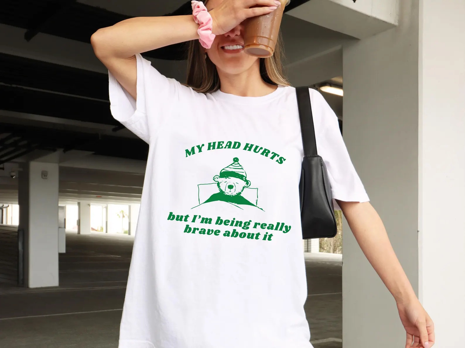 My head hurts but Im being really brave about it, Funny shirt