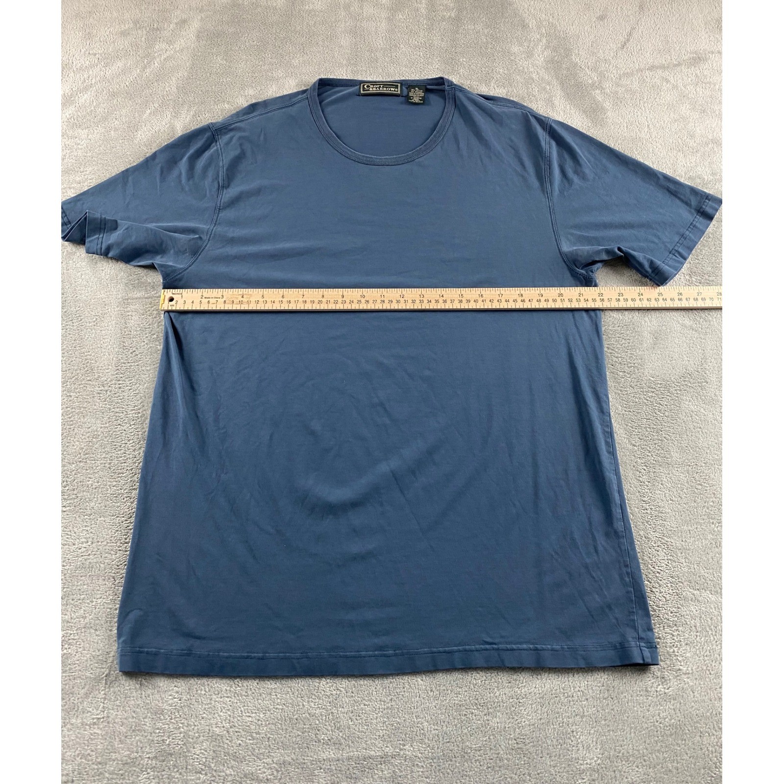 Croft & Barrow Mens Blue Short Sleeve Crew Neck Cotton Stretch T-Shirt XL