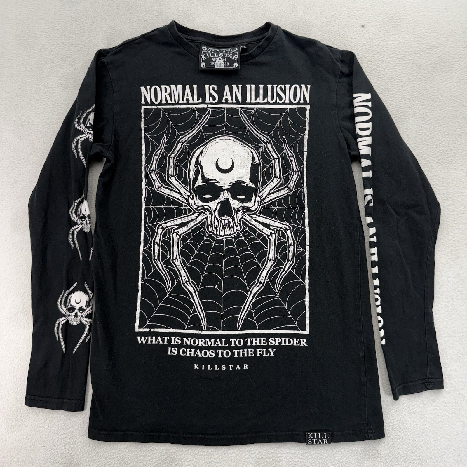 Killstar Normal Is An Illusion Long Sleeve T-shirt Men’s Sz XS