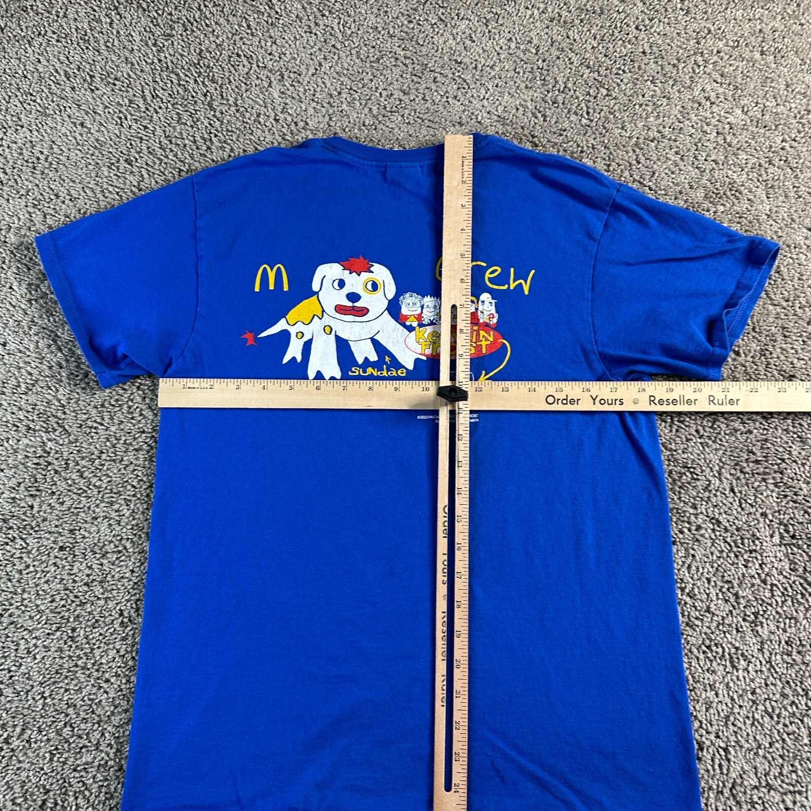 Mcdonalds Kerwin Frost Shirt Men Medium Blue A Little McNugget In Everyone