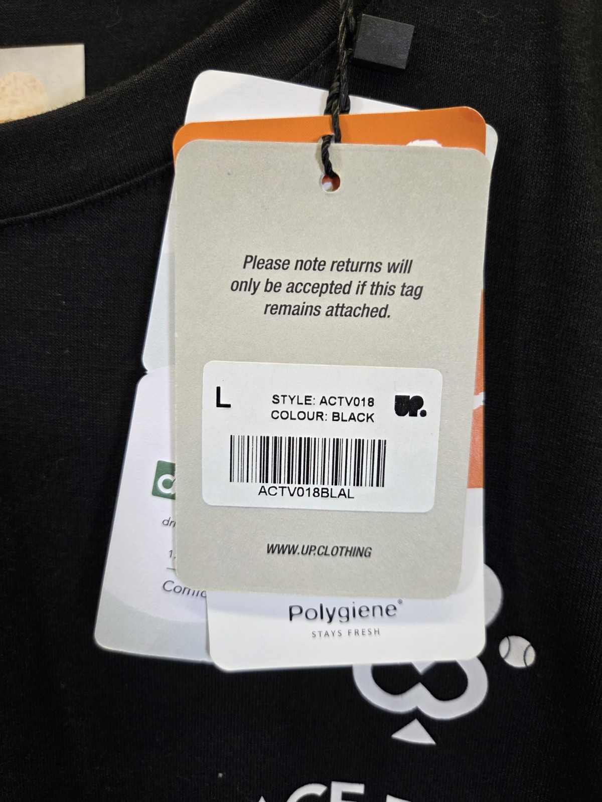 Universal Performance Ace Padel Print T-Shirt Small Black Graphic Sportswear Tee
