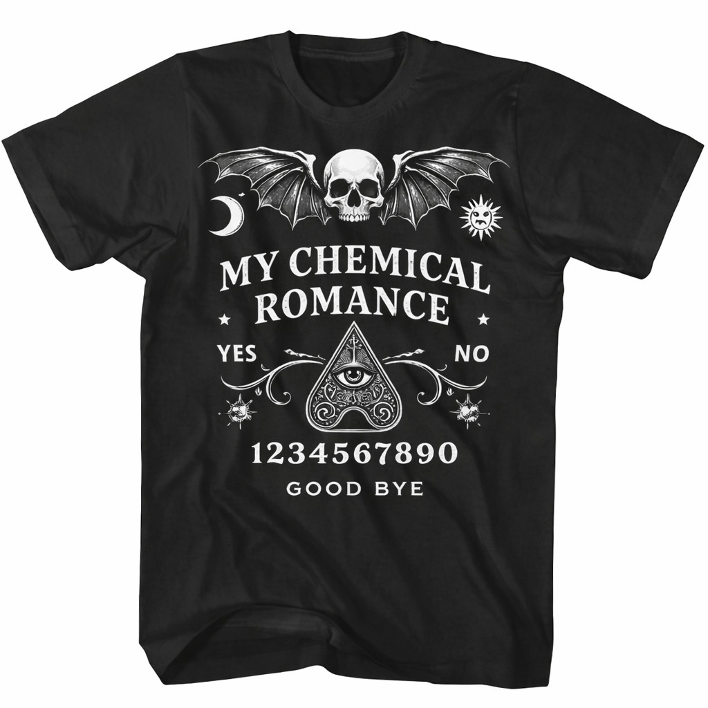 Ouija Board Graphic T Shirt Men Black Dark Alternative Style Tee