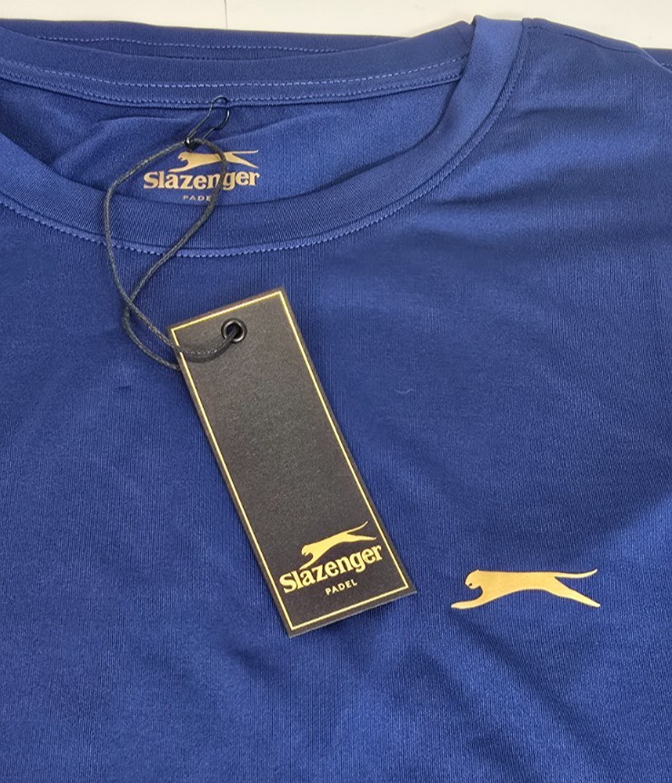 Slazenger Padel – Tim Tee II – COOLMAX AIR Short Sleeve T-Shirt – Blue