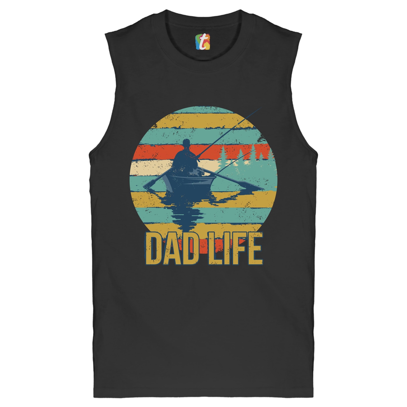 Dad Life Muscle Shirt Fatherhood Outdoorsman Fishing Father&rsquo;s Day Men&rsquo;s