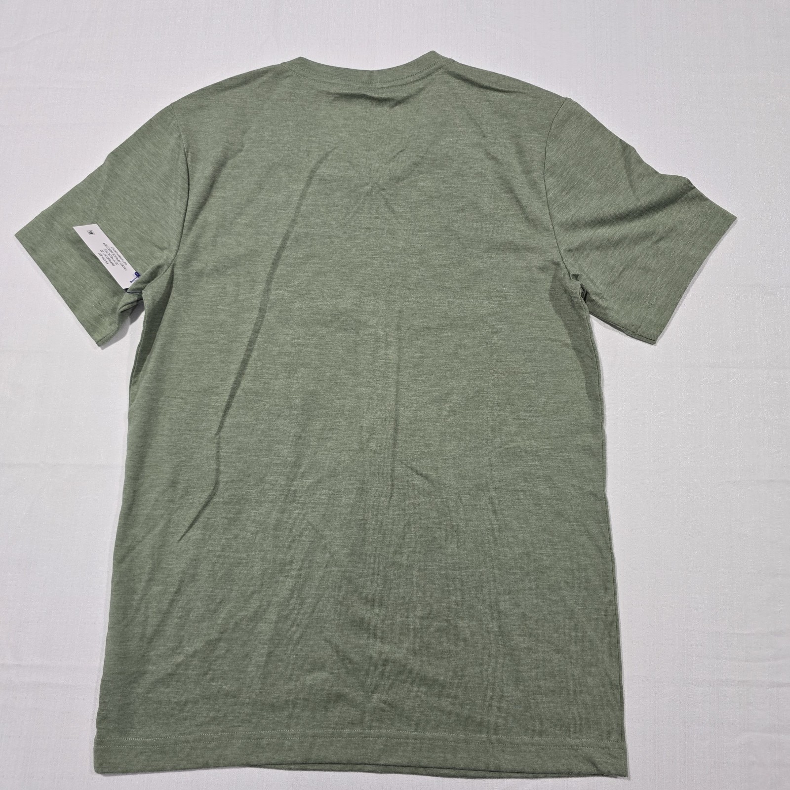 George Men&rsquo;s GE V-Neck T-Shirt Faded Spruce Heathe in Sage Green Size XS( 30-32)
