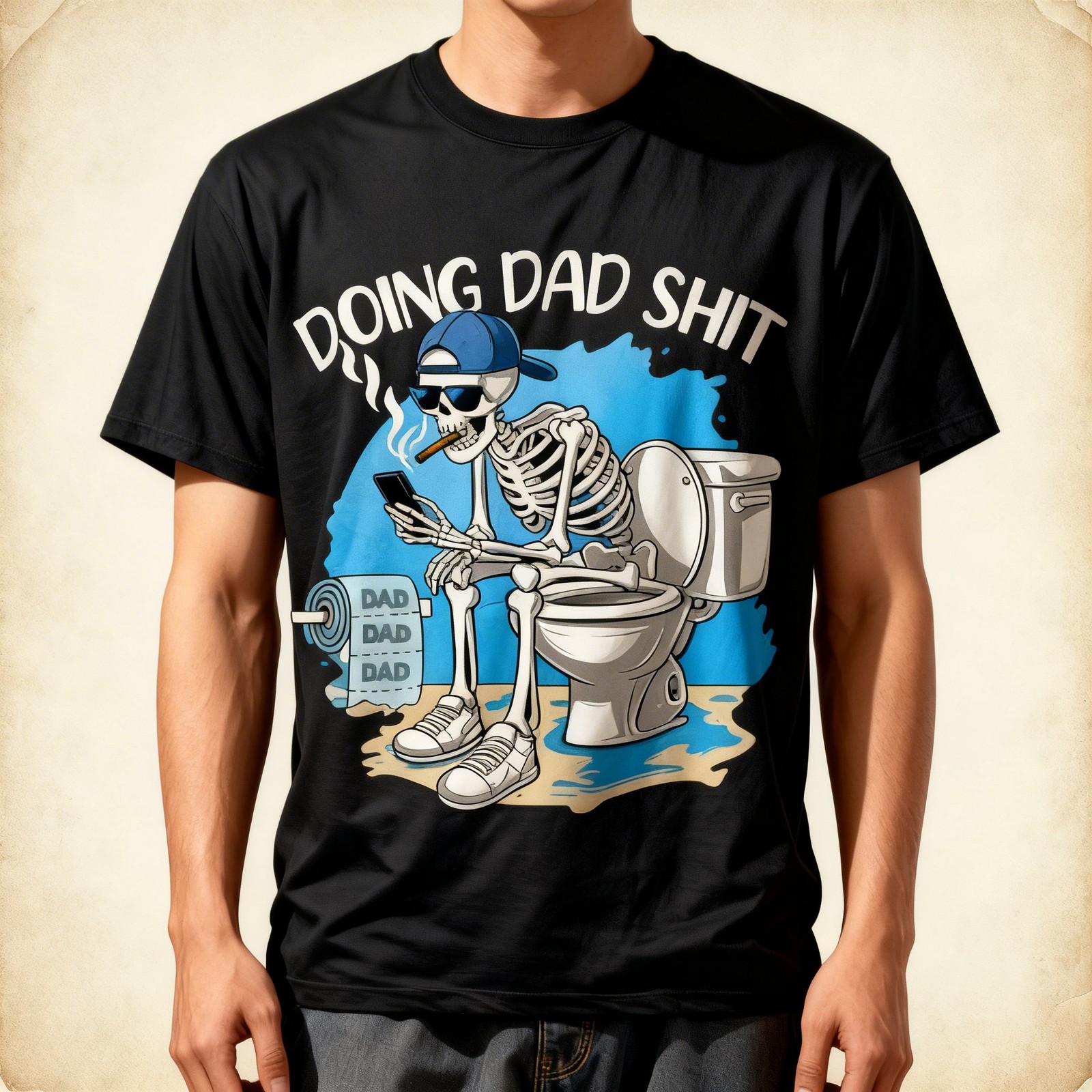 Doing Dad S Dad Joke Skeleton Dad Funny Dad Father&rsquo;s Day T-Shirt